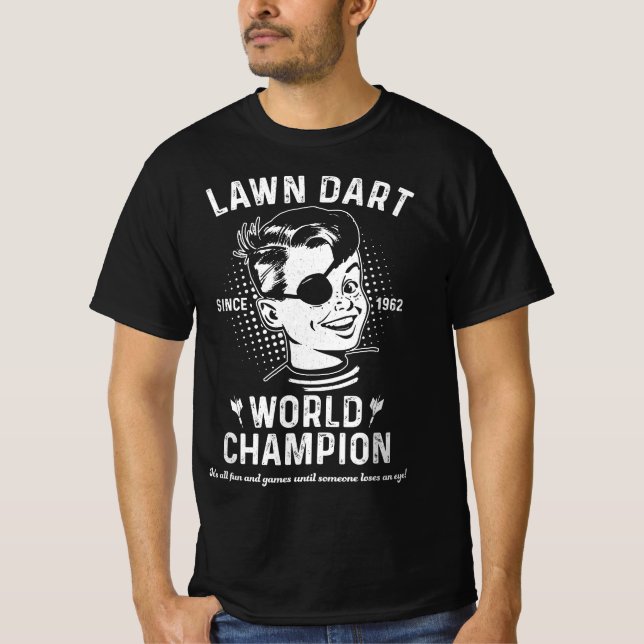 Gräsmatta Dart World Champion T Shirt (Framsida)