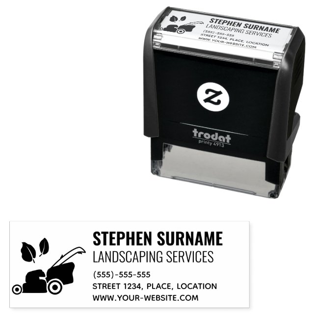 Gräsmatta- eller landskapsvård med muskel- och Löv Självfärgande Stämpel (In Situ)