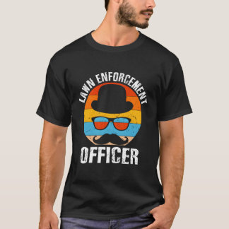 Gräsmatta Enforcet Officer Hobby Backyard Pastime T Shirt