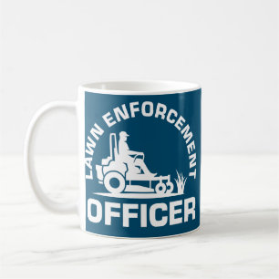 Gräsmatta exekutionstjänsteman Landscaper Lawnmowe Kaffemugg