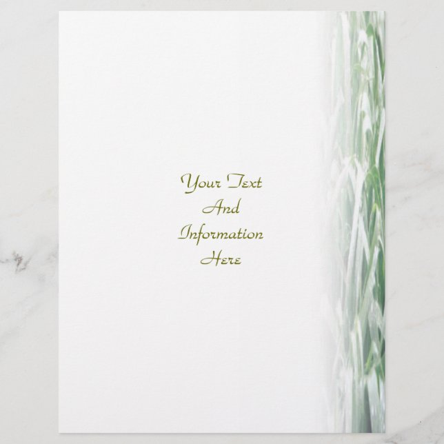 Gräsmatta Flyer (Framsidan)