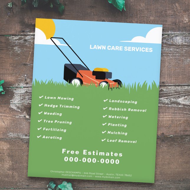 Gräsmatta Flyer (Lawn Care Flyer)