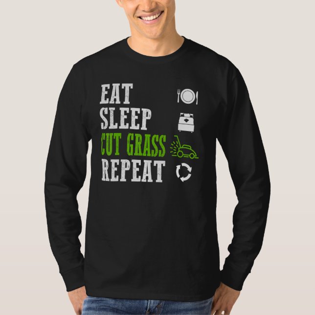 Gräsmatta för upprepad Coola av viltfångare Mower  T Shirt (Framsida)
