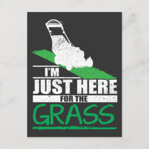 Gräsmatta Funny Gräsmatta Mower Grass Mining Vykort