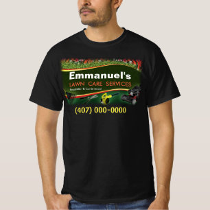 Gräsmatta Landning av gräskskärande Grönt T-Sh T Shirt