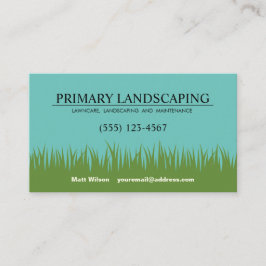 Gräsmatta Landscaper Service Grass Visitkort