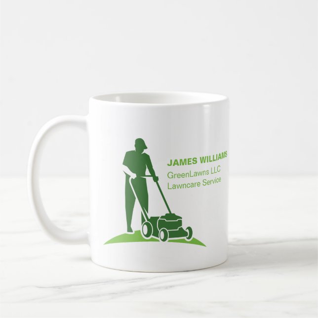 Gräsmatta Landscaping Business Kaffemugg (Vänster)
