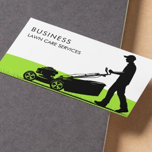 Gräsmatta Landscaping Flytta Professionell Service Visitkort
