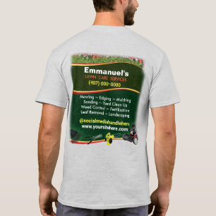 Gräsmatta Landscaping Grass Cining Grönt T-Shirt