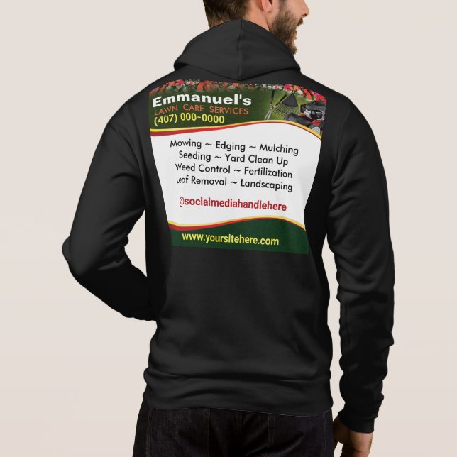 Gräsmatta Landscaping Grass Cining T-Shirt (Baksida)