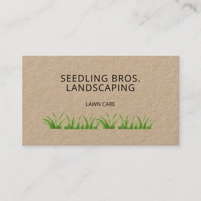 Gräsmatta Landscaping QR-kod Visitkort (Framsida)