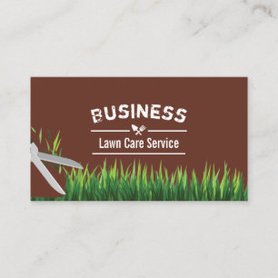 Gräsmatta & Landscaping Service Brick Red Visitkort