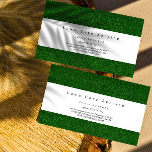 Gräsmatta Landscaping Service Grass Fält grönt Visitkort