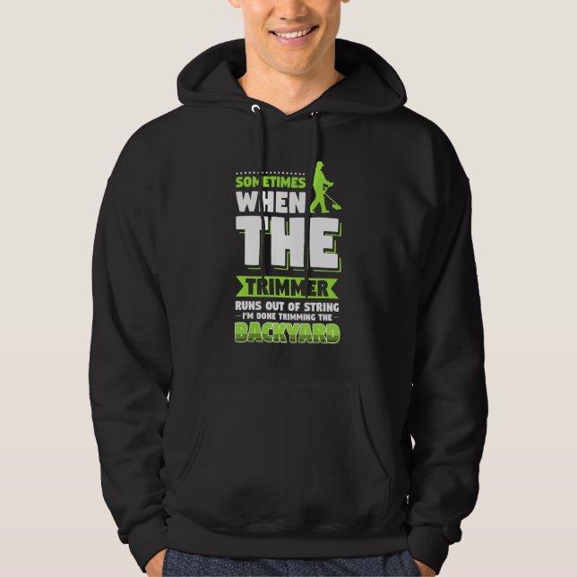 Gräsmatta Landscaping Trimmer Hoodie (Framsida)