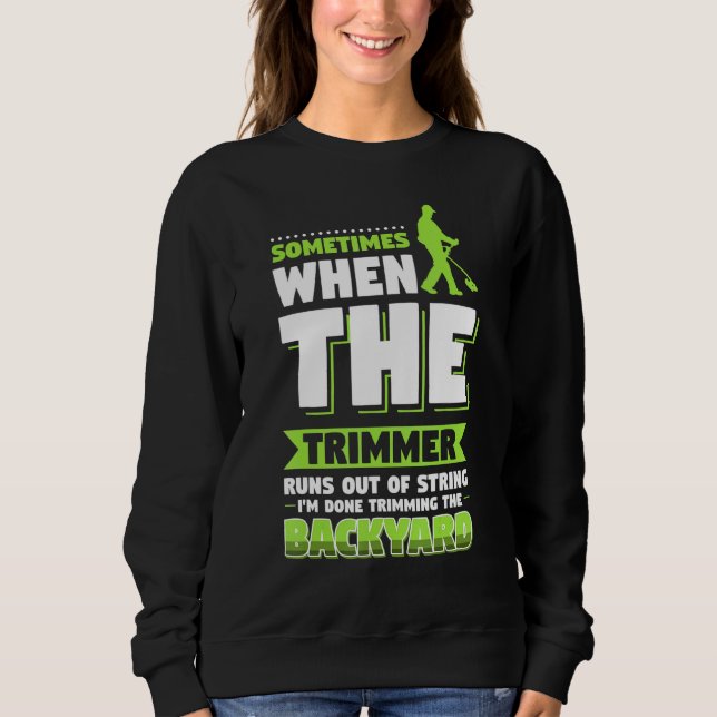 Gräsmatta Landscaping Trimmer T Shirt (Framsida)
