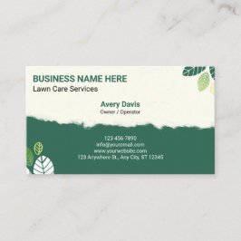  gräsmatta landskapsvård visitkort
