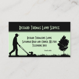 Gräsmatta - liggande Ljust grönt Visitkort