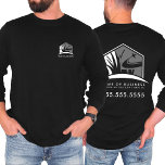 Gräsmatta liggande Logotyp - Långärmad T Shirt<br><div class="desc">Främja ditt företag i stil med vår Gräsmatta Care Landscape Logotyp Business Långärmad T-Shirt, designad för gräsmatta, landskapsvård och professioneller för varvarbete. Den här moderna skjortan har en elegant svart- och grått-logotyp som kan anpassas med ditt företags varumärke. Med en fram- och bakåtdesign fungerar den som ett bärbart affärskort och...</div>