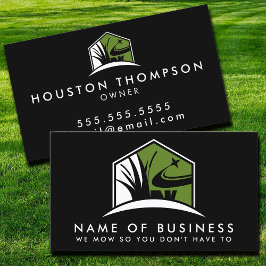 Gräsmatta Logotyp Modern Professionell Landscaping Visitkort
