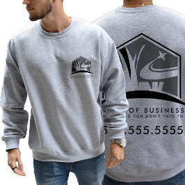 Gräsmatta Logotyp Professionell Landscaping Busine Lång Ärmad Tröja