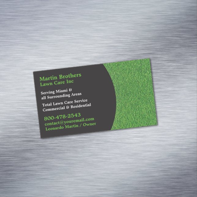 Gräsmatta Magnetiska Visitkort (In Situ)