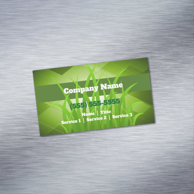 Gräsmatta Magnetiskt Affärskort Magnetiska Visitkort (In Situ)