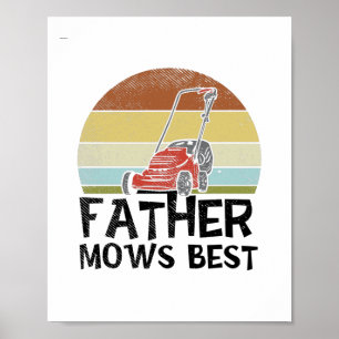 Gräsmatta Making - Far ger bäst resultat Poster