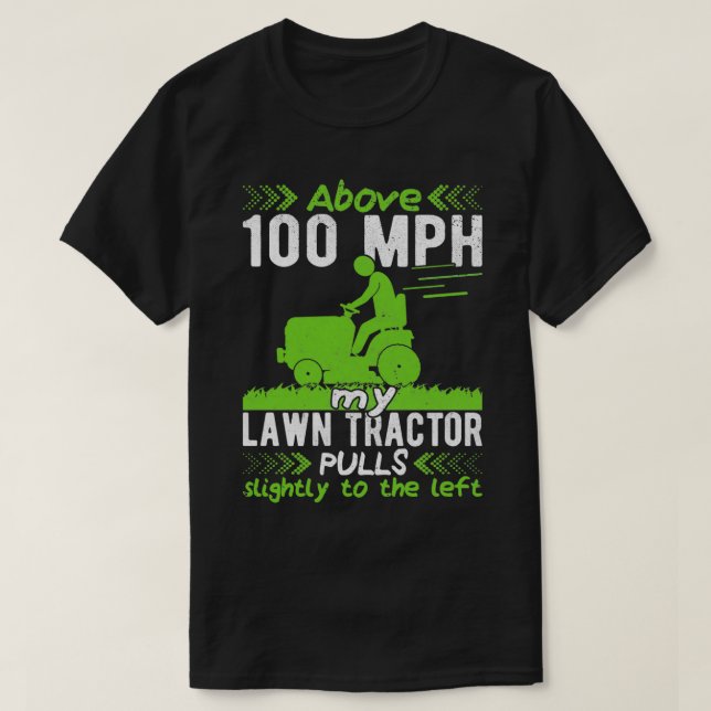 Gräsmatta Making Gardener Gräsmatta Tractor Mower  T Shirt (Design framsida)