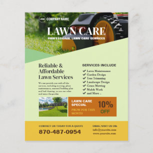 Gräsmatta Making Services Flyer