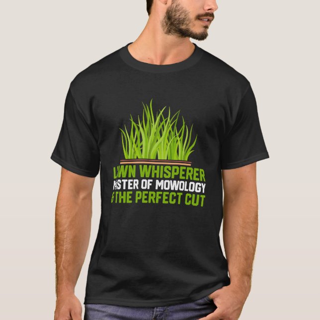 Gräsmatta Moring Garden Yard Gräsmatta Mower Work T Shirt (Framsida)