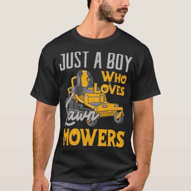 Gräsmatta Mose är en pojke som Kärlek Mowers Garde T Shirt (Framsida)
