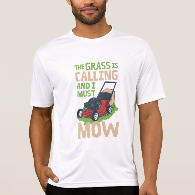Gräsmatta Mower Gräsmatta Care T Shirt (Framsida)