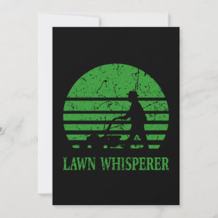 Gräsmatta Mower Gräsmatta Whisperer Gardener Gift Julkort