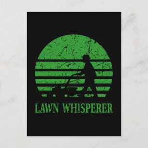 Gräsmatta Mower Gräsmatta Whisperer Gardener Gift Vykort