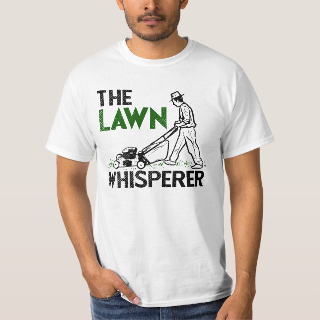 Gräsmatta Mower - Gräsmatta Whisperer T Shirt (Framsida)