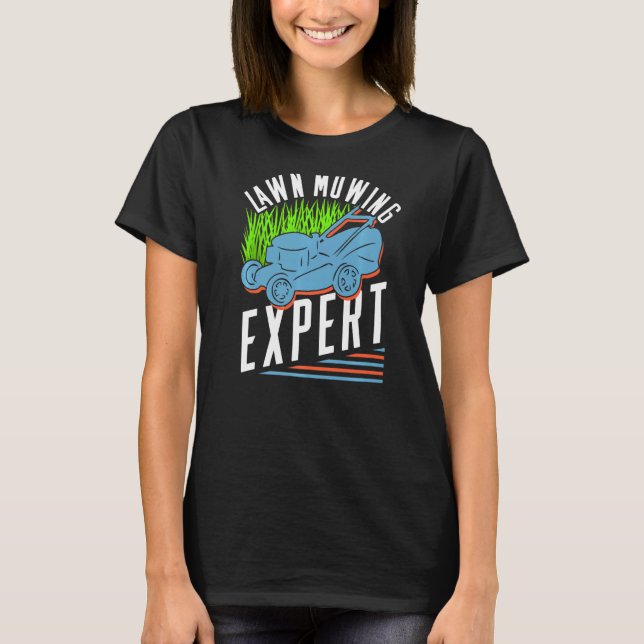 Gräsmatta Mower Grass Clearing T Shirt (Framsida)