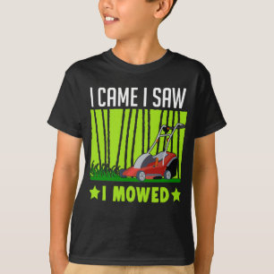 Gräsmatta Mower Humor Landscaper Janitor Joke T Shirt