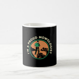 Gräsmatta Mower, jag är en proud Mowolog Gräsmatta Kaffemugg