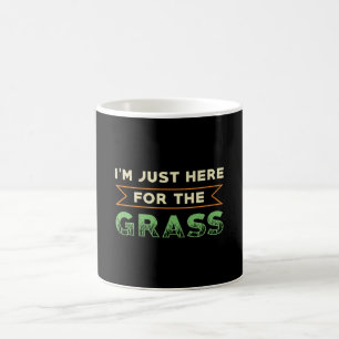 Gräsmatta Mower jag är här för Gräsmatta gräs Kaffemugg