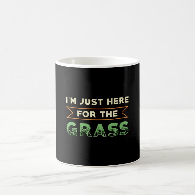 Gräsmatta Mower jag är här för Gräsmatta gräs Kaffemugg (Center)