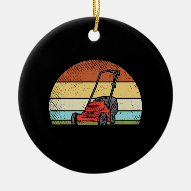  - Gräsmatta Mower Julgransprydnad Keramik (Framsidan)