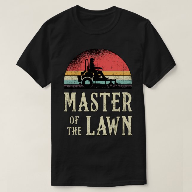 Gräsmatta Mower Master of the Gräsmatta Garden Grä T Shirt (Design framsida)