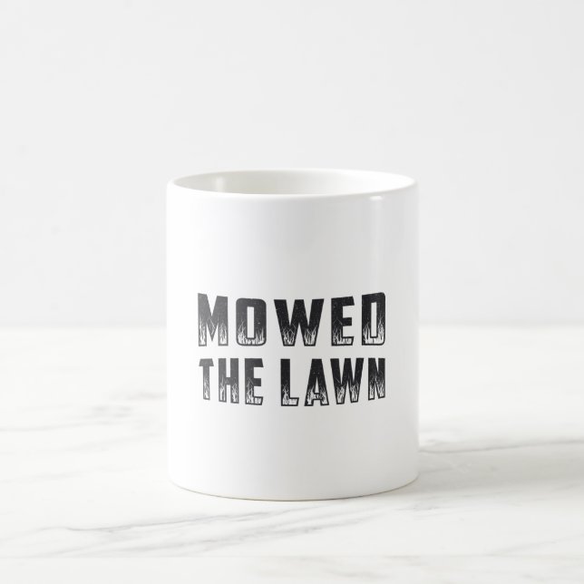 Gräsmatta Mower Mower har hanterat Gräsmatta  Kaffemugg (Center)