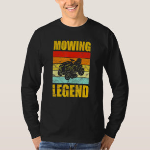Gräsmatta Mower Mving Legend Vintage Yard Work Grä T Shirt