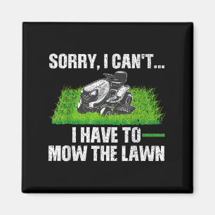 Gräsmatta Mower Novelty För manar Women Kids Lands Magnet