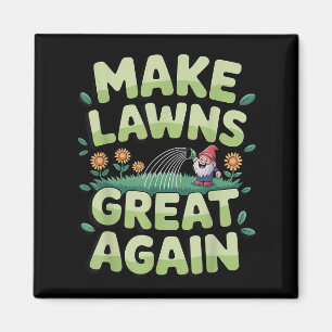 Gräsmatta Mower Novelty För manar Women Kids Lands Magnet