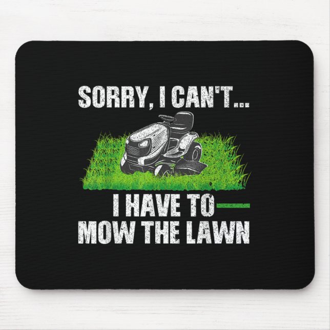 Gräsmatta Mower Novelty För manar Women Kids Lands Musmatta (Framsidan)