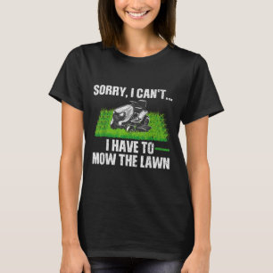 Gräsmatta Mower Novelty För manar Women Kids Lands T Shirt
