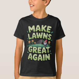 Gräsmatta Mower Novelty För manar Women Kids Lands T Shirt