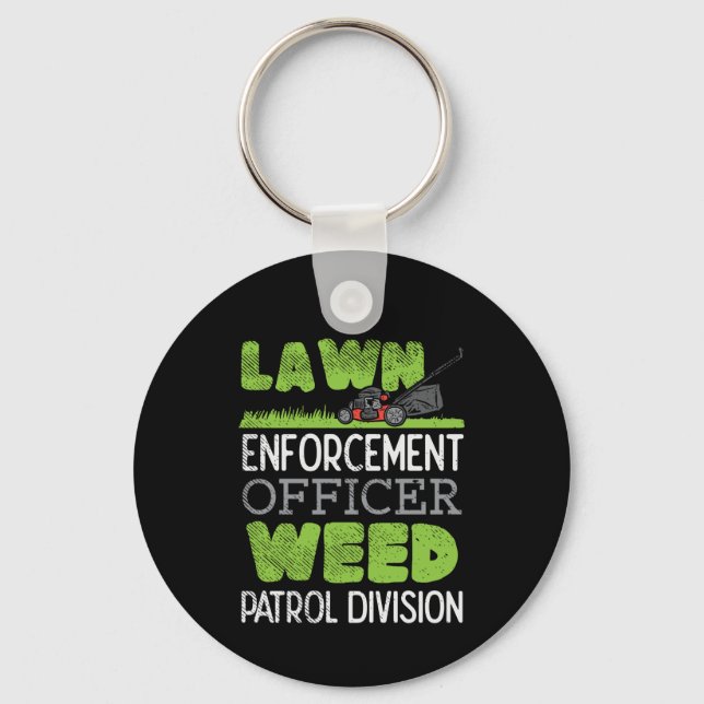 Gräsmatta Mower Nyckelring (Framsida)